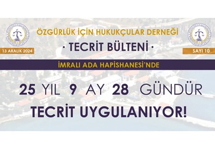 TECRİT BÜLTENİ SAYI 10, TECRİT ,İMRALI ,ÖHD,