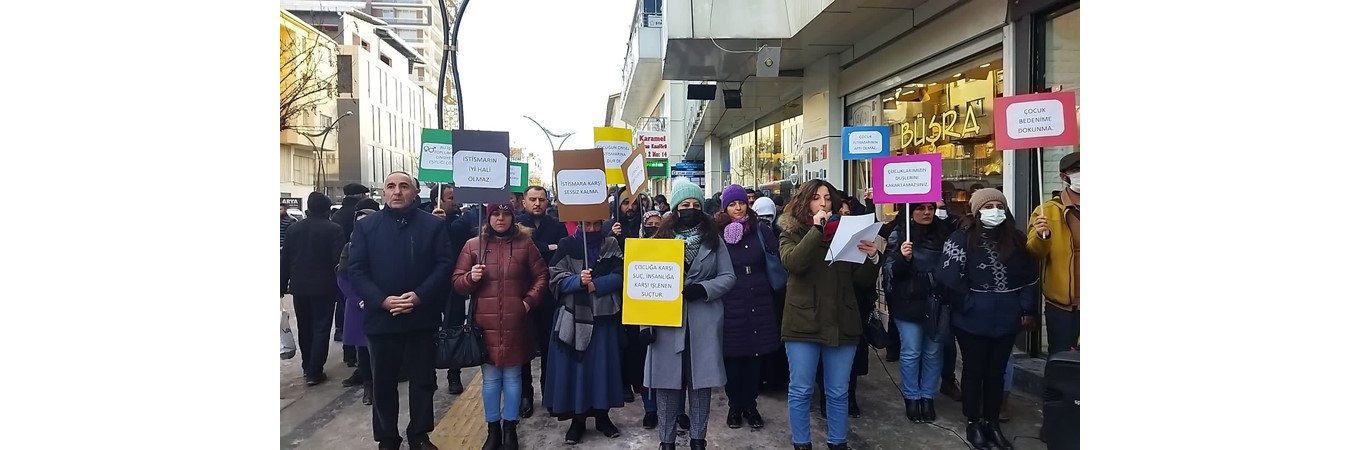 VANIN ÇATAK İLÇESİNDE YAŞANAN ÇOCUK İSTİSMARINA İLİŞKİN STKLERLE ORTAK BASIN AÇIKLAMAMIZ, çocuk istismarı